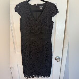 Tahari black lace dress- size 4